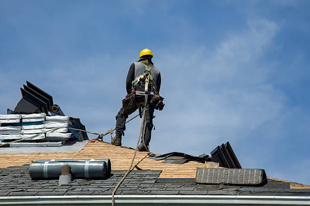 Professional Roof Installation technician working in Creston, WA